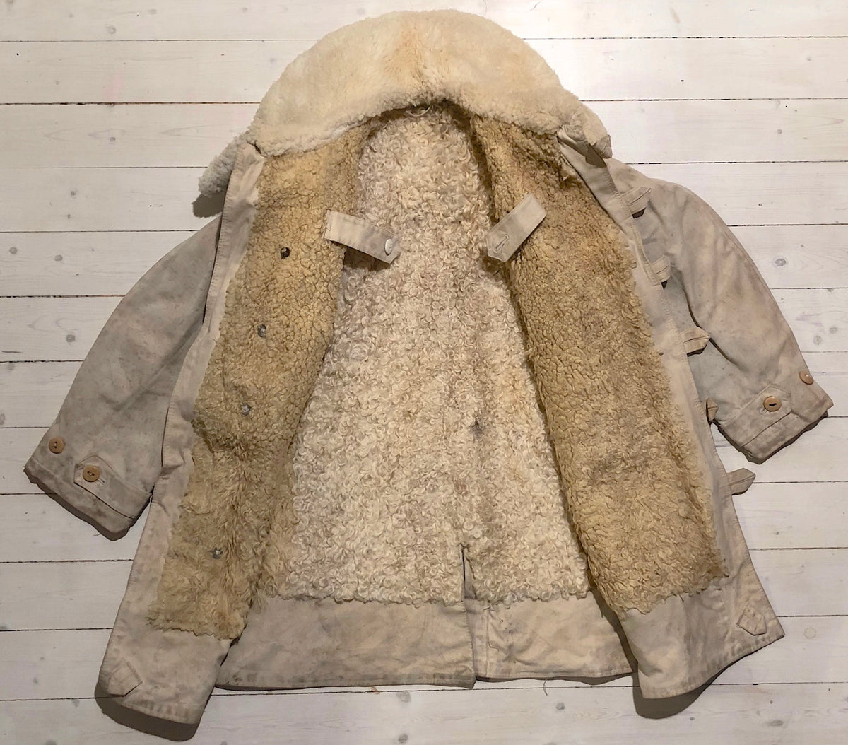 Swedish shearling sale coat